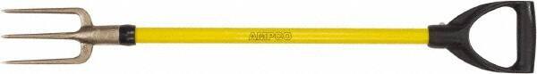 Ampco - Guncotton Fork with 29" Straight Fiberglass Handle - 4" Blade Width, 3 Tines, 5-1/4" Tine Length - A1 Tooling