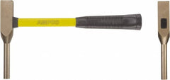 Ampco - Nonsparking Backing Out Hammer - 14" OAL, 14" Long Fiberglass Handle, 1/2" Face Diam - A1 Tooling