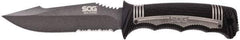 SOG Specialty Knives - 4-29/32" Long Blade, AUS-8 Stainless Steel, Partially Serrated, Fixed Blade Knife - 9.6" OAL, Includes Hard Molded Nylon Sheath - A1 Tooling