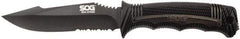 SOG Specialty Knives - 4-29/32" Long Blade, AUS-8 Stainless Steel, Partially Serrated, Fixed Blade Knife - 9.6" OAL, Includes Sheath - A1 Tooling