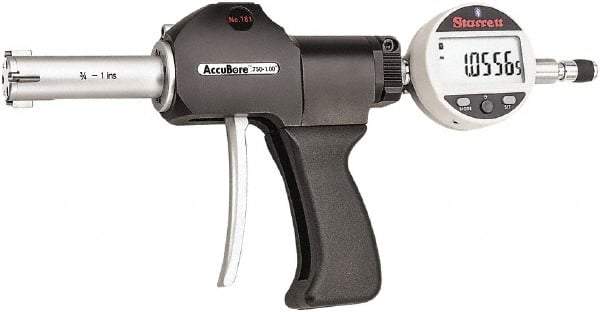 Starrett - Electronic Bore Gages Type: Pistol Grip Electronic Bore Gage Minimum Measurement (Decimal Inch): 0.7500 - A1 Tooling