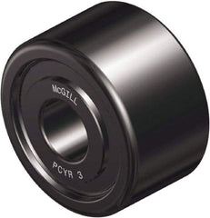 McGill - 1" Bore, 3-1/4" Roller Diam x 1-3/4" Roller Width, Steel Plain Yoke Roller - 14,300 Lb Dynamic Load Capacity, 1.81" Overall Width - A1 Tooling