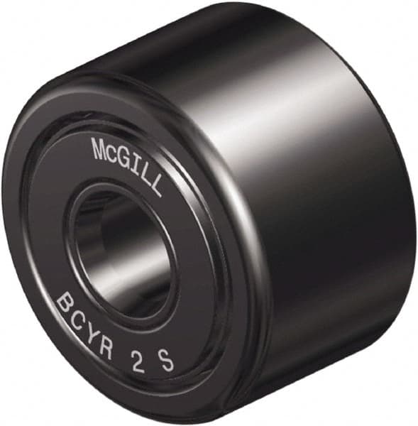 McGill - 5/16" Bore, 1" Roller Diam x 5/8" Roller Width, Steel Sealed Self-Lubricating Yoke Cam Follower with Nonmetallic Bushing - 0.69" Overall Width - A1 Tooling