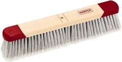 Harper Brush - 24" Smooth Surface Synthetic Push Broom - 3" Bristle Length, Wood Block, Bolt-On Handle Connection, Handle Sold Separately - A1 Tooling