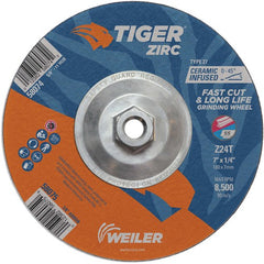 7X1/4 Z24T ZIRC T27 GRIND WHEEL - A1 Tooling