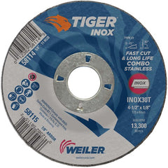 ‎4-1/2X1/8 TIGER INOX TYPE 27 - A1 Tooling