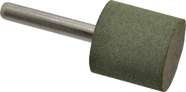 Grier Abrasives - 1" Max Diam x 2-1/2" Long, Cylinder W220, Rubberized Point - Coarse Grade, Aluminum Oxide, Mounted - A1 Tooling