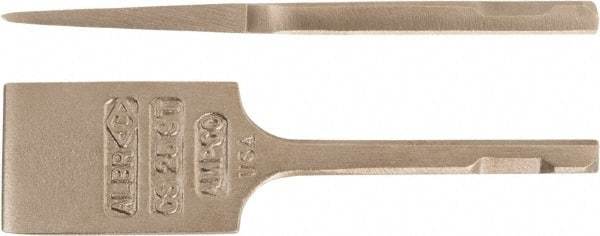 Ampco - 2" Head Width, 7-3/4" OAL, 5/8" Shank Diam, Scaling Chisel - Square Drive, Square Shank - A1 Tooling