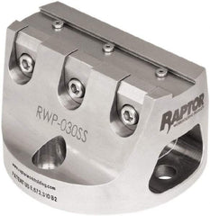 Raptor Workholding - 3/4" Jaw Width, 3" High Dovetail Vise - For Use with 4 & 5 Axis Workholding Systems - A1 Tooling