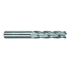 3/8 Dia. x 2-1/2 Overall Length 4-Flute Square End Solid Carbide SE End Mill-Round Shank-Center Cut-TiN - A1 Tooling