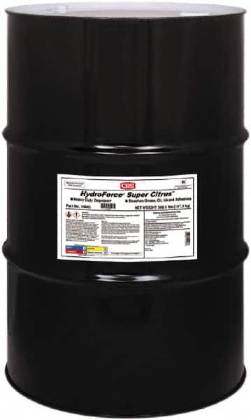 CRC - 55 Gal Drum Cleaner/Degreaser - Liquid, Water Based, d-Limonene, Citrus - A1 Tooling