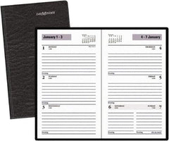 DayMinder - 52 Sheet, 3-1/2 x 6-3/16", Weekly Planner - Black - A1 Tooling