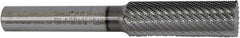 Controx - 17mm Diam, 2" LOC, Plain End, Powdered Metal Diamond Pattern Router Bit - Right Hand Cut, 4-1/2" OAL - A1 Tooling