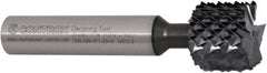 Controx - 7/16" Diam, 0.2" LOC, Square End, Solid Carbide Diamond Pattern Router Bit - Right Hand Cut, 2-45/64" OAL - A1 Tooling