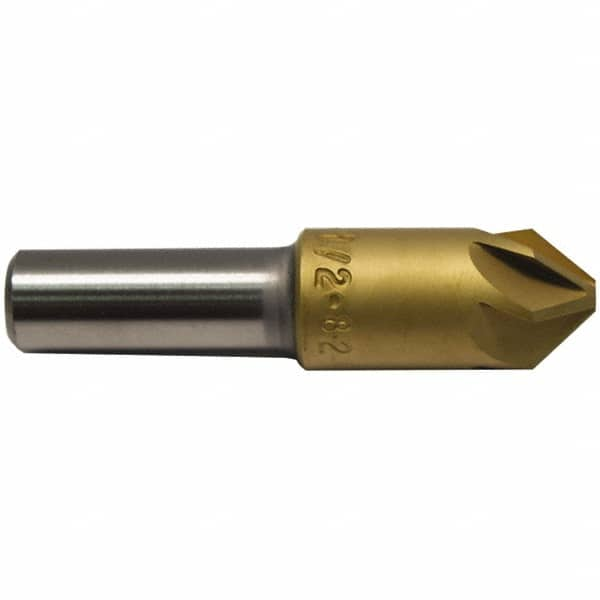 M.A. Ford - 1" Head Diam, 1/2" Shank Diam, 6 Flute 120° High Speed Steel Countersink - A1 Tooling