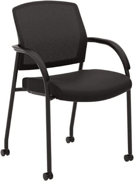 Hon - 34-1/2" High Guest Chair - 23" Wide x 24-3/4" Deep, Fabric Mesh Seat, Black - A1 Tooling