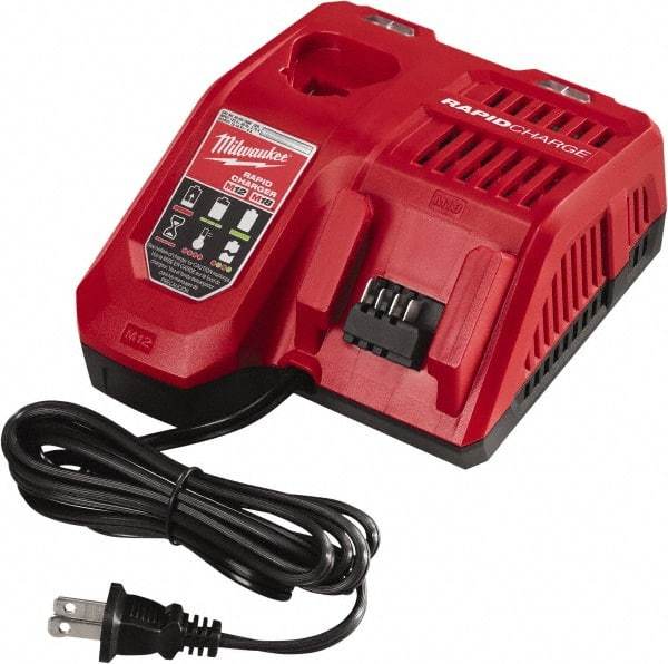 Milwaukee Tool - 18 & 12 Volt, Lithium-Ion Power Tool Charger - AC Wall Outlet Power Source - A1 Tooling