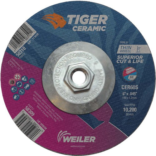 6X.045 TIGER CERAMIC T27 C/O WHL - A1 Tooling