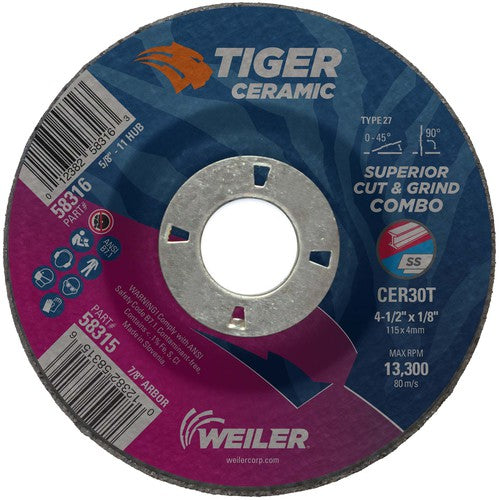 ‎4-1/2X1/8 TIGER CERAMIC TYPE - A1 Tooling