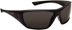 bolle SAFETY - Polarized Gray Lenses, Framed Polarized Glasses - Anti-Fog, Scratch Resistant, Size M, Wrap Around - A1 Tooling