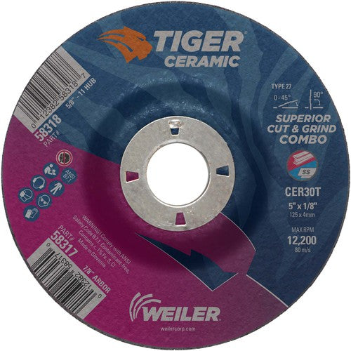 5X1/8 TIGER CERAMIC T27 COMBO WHL - A1 Tooling