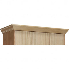 Hallowell - 15" Wide x 4" High, Locker Front Crown Molding - A1 Tooling