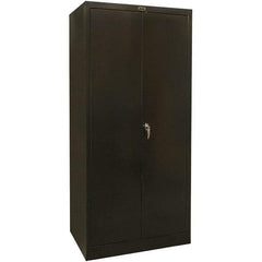 Hallowell - 1 Shelf Wardrobe Storage Cabinet - Steel, 48" Wide x 18" Deep x 78" High, Black - A1 Tooling