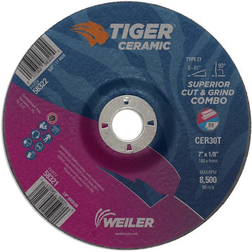 7X1/8 TIGER CERAMIC T27 COMBO WHL - A1 Tooling