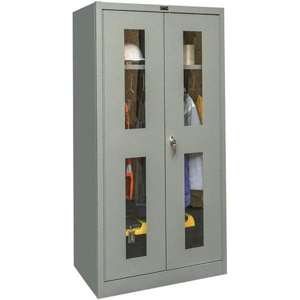 Hallowell - 1 Shelf Wardrobe Storage Cabinet - Steel, 48" Wide x 18" Deep x 72" High, Gray - A1 Tooling