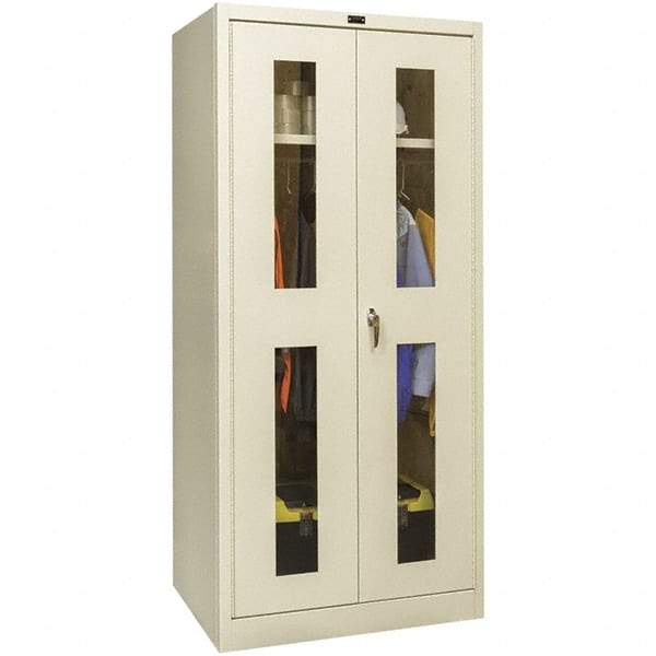 Hallowell - 1 Shelf Wardrobe Storage Cabinet - Steel, 48" Wide x 18" Deep x 78" High, Tan - A1 Tooling