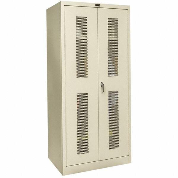 Hallowell - 1 Shelf Wardrobe Storage Cabinet - Steel, 36" Wide x 18" Deep x 78" High, Tan - A1 Tooling