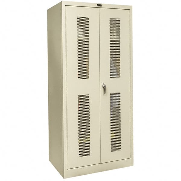 Hallowell - 1 Shelf Wardrobe Storage Cabinet - Steel, 48" Wide x 24" Deep x 78" High, Tan - A1 Tooling