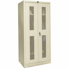 Hallowell - 1 Shelf Wardrobe Storage Cabinet - Steel, 36" Wide x 18" Deep x 78" High, Tan - A1 Tooling