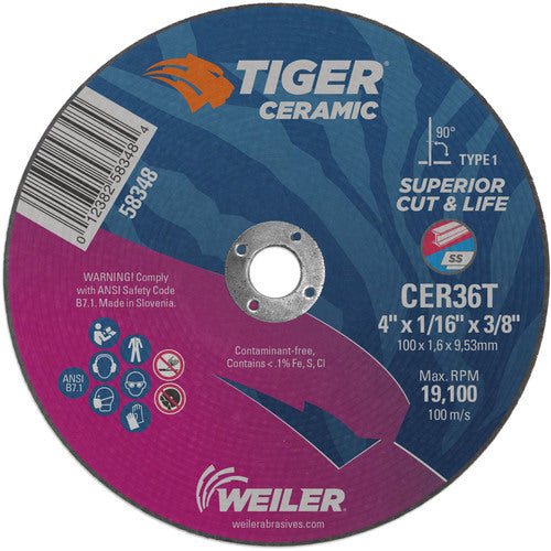 58348 4″ × 1/16″ TIGER CE