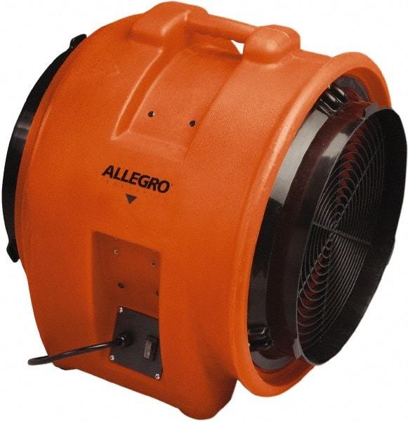 Allegro - 16" Inlet, Electric AC Axial Blower - 1 hp, 3,200 CFM (Free Air), 115 Max Voltage Rating - A1 Tooling