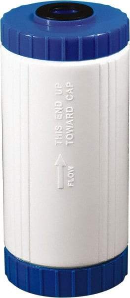 Value Collection - 4-1/2" OD, 10µ, Polypropylene Sediment, Carbon, Taste & Odor Cartridge Filter - 9-3/4" Long, Reduces Dirt, Rust, Tastes & Odors - A1 Tooling