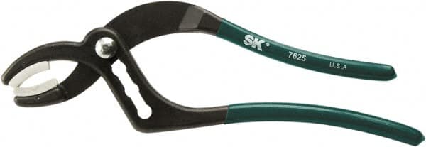 SK - 10" OAL, 2-1/2" Max Capacity, 44mm Jaw Length x 1.44" Jaw Width, 4 Position Soft Jaw Tongue & Groove Pliers - Curved Jaws, Vinyl Handles - A1 Tooling