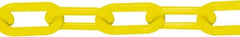 PRO-SAFE - 50' Long x 2" Wide Plastic Chain - Yellow - A1 Tooling