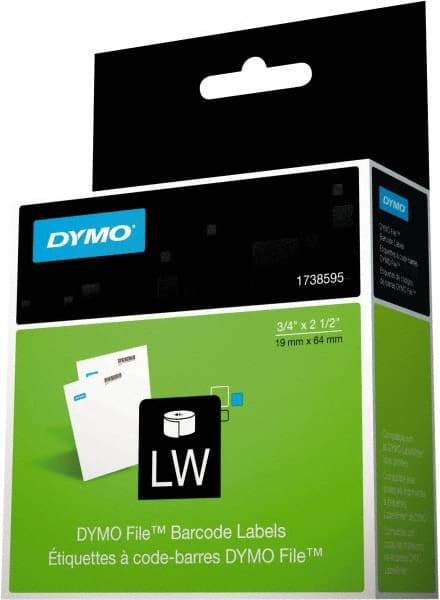 Dymo - 2-1/2" Long, White Label Printer Cartridge - For DYMO LabelWriter Printers - A1 Tooling