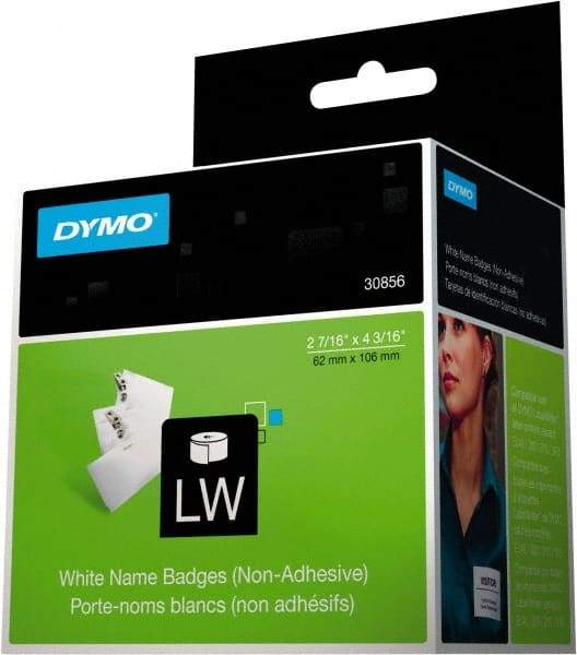 Dymo - 4-3/16" Long, White Label Printer Cartridge - For DYMO LabelWriter Printers - A1 Tooling