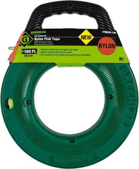 Greenlee - 100 Ft. Long x 3/16 Inch Wide, Nylon Fish Tape - 250 Lb. Pulling Strength, Includes Case - A1 Tooling