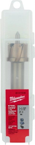 Milwaukee Tool - 1-1/16" Diam x 1/2" Deep Carbide-Tipped Annular Cutter - A1 Tooling