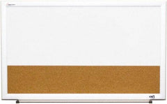 Ability One - 2" High x 22" Wide Combination Dry Erase and Natural Cork - Melamine, 32" Deep - A1 Tooling