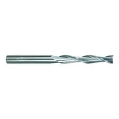 1/2 Dia. x 6 Overall Length 2-Flute Square End Solid Carbide SE End Mill-Round Shank-Center Cut-TiAlN - A1 Tooling