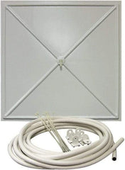 InBrella - 2' Diam, Square Pannel Leak Diverter - 2' Long x 2' Wide, White - A1 Tooling