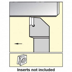 Kennametal - 1.780...90DEG, Left Hand Cut, 0° Lead Angle, 1-1/4" Shank Height x 1-1/4" Shank Width, Negative Rake Indexable Turning Toolholder - 7" OAL, C8FIX18..L.. Insert Compatibility, Series Fix-Perfect - A1 Tooling