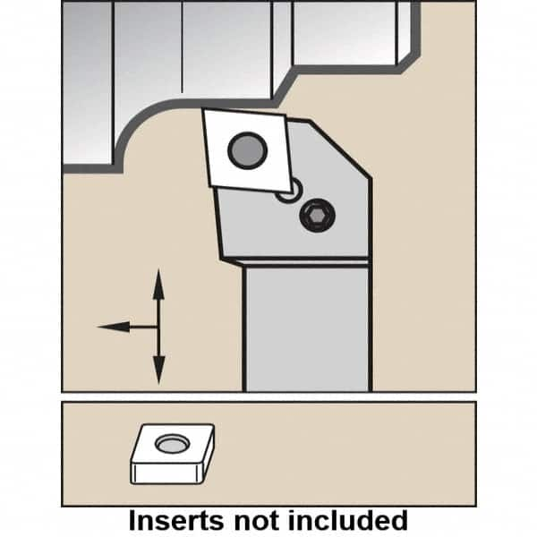 Kennametal - PCLN, Right Hand Cut, -5° Lead Angle, 32mm Shank Height x 25mm Shank Width, Negative Rake Indexable Turning Toolholder - 170mm OAL, CN... 190612 Insert Compatibility, Series PCLN - A1 Tooling
