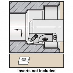 Kennametal - Series Kenloc, Right Hand, MCLN Toolholder Compatibility, CN.. Insert Compatibility, Indexable Turning Cartridge - Pin & Clamp Holding Method, 55mm OAL x 14mm OAW x 19.25mm OAH - A1 Tooling