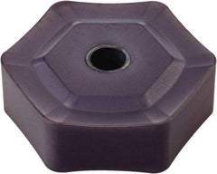 Kennametal - HNPX5354 Grade KC514M Carbide Milling Insert - TiAlN Finish, 7/32" Thick, 0.6378" Inscribed Circle, 1/16" Corner Radius - A1 Tooling