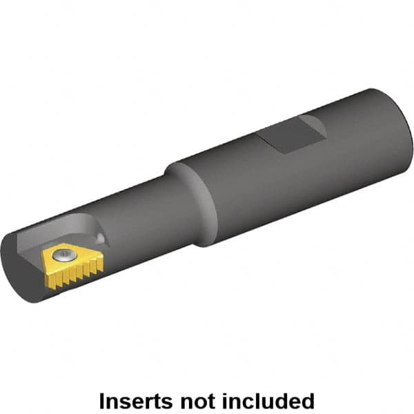 Kennametal - 9mm Cut Diam, 17mm Max Hole Depth, 20mm Shank Diam, Internal/External Indexable Thread Mill - Insert Style STN 10, 10.4mm Insert Size, 1 Insert, Toolholder Style TMS, 84mm OAL - A1 Tooling